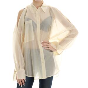CAMICIA CUT-OUT PANNA